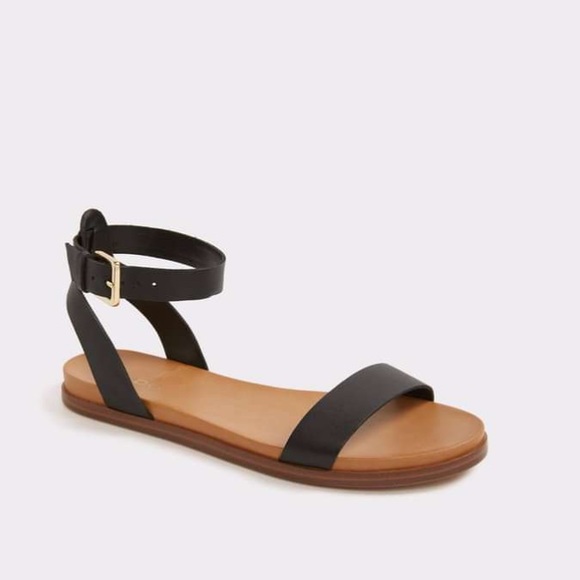 Aldo Black Strappy Sandals, size 7 - Picture 4 of 5